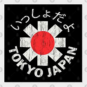 Red Hot Chili Peppers Posters - red hot chili peppers japan flag Poster TP2610