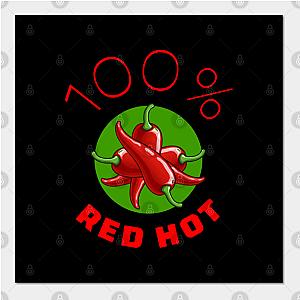 Red Hot Chili Peppers Posters - 100% Red Hot Poster TP2610