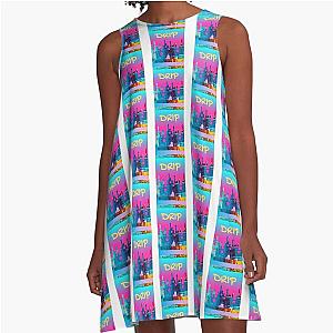Drip art flair A-Line Dress