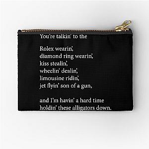 Ric Flair Pinning Alligators Speech Zipper Pouch