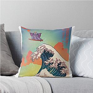 Surfs Up Nature Boy Ric Flair Surfing Throw Pillow