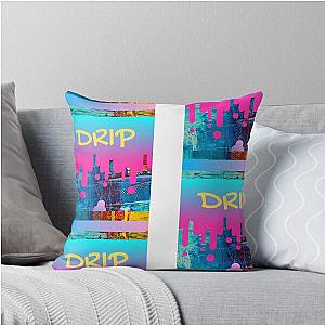 Drip Art Throw Pillow