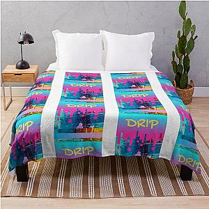 Drip art Throw Blanket