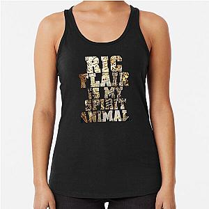 Ric Flair is my Spirit Animal Big Gold Racerback Tank Top