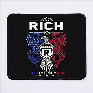 Rich Name T Shirt - Rich Eagle Lifetime Member Gift Item Tee Mouse Pad