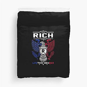 Rich Name T Shirt - Rich Eagle Lifetime Member Gift Item Tee Duvet Cover