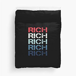 Rich Name T Shirt - Rich Vintage Retro Rich Name Gift Item Tee Duvet Cover