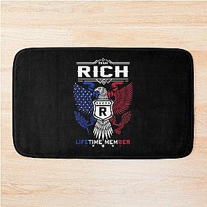 Rich Name T Shirt - Rich Eagle Lifetime Member Gift Item Tee Bath Mat