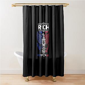 Rich Name T Shirt - Rich Eagle Lifetime Member Gift Item Tee Shower Curtain