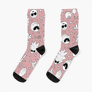 Rick and Morty pattern Socks