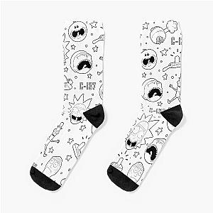 Rick and Morty pattern Socks