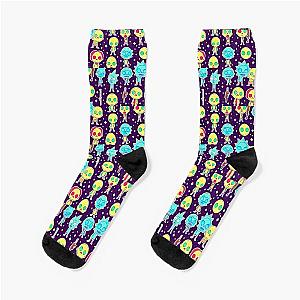 rick and morty halloween pumpkins Socks