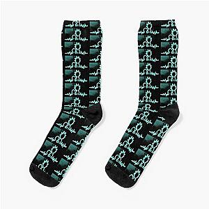 Rick and Morty Fan Art- Heartbeat Rhythmic Pulse Socks