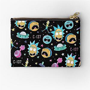 Rick and Morty pattern Zipper Pouch