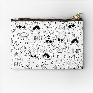 Rick and Morty pattern Zipper Pouch