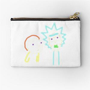 Neon Rick and Morty Zipper Pouch