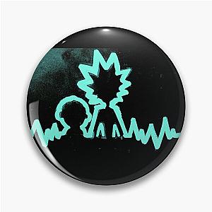 Rick and Morty Fan Art- Heartbeat Rhythmic Pulse Pin