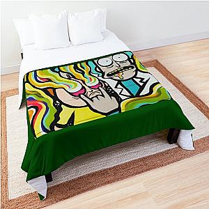 Rick and Morty Abstract Art    Comforter