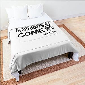 Morty’s nobody exists on purpose quote -Rick And Morty Comforter