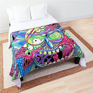 psychedelic rick Comforter