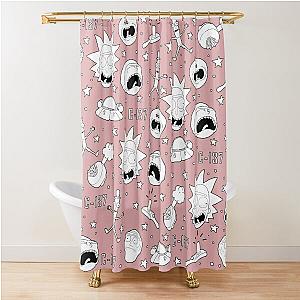 Rick and Morty pattern Shower Curtain