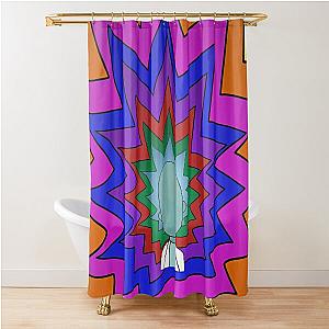 Rick flashy hair Shower Curtain