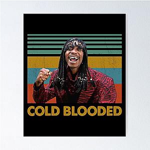 Rick James Cold Blooded Retro Style Poster