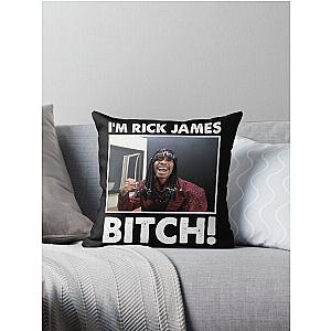 I'm Rick James Bitch Throw Pillow