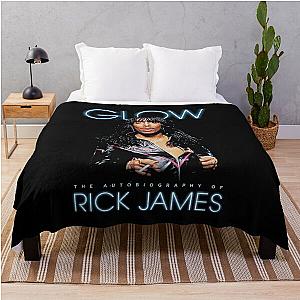 Glow Rick James Throw Blanket