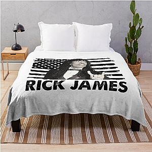 Rick James American Flag Throw Blanket