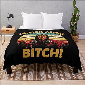 I'm Rick James Bitch Vintage Retro Throw Blanket