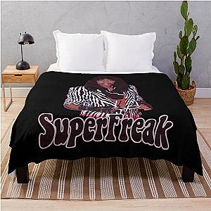 Rick James Super Freak Retro Gift Throw Blanket