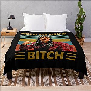 Rick James Hold My Drink Bitch Vintage Throw Blanket