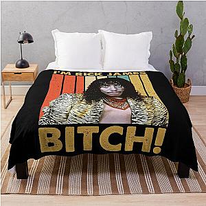 Vintage I'm Rick James Bitch Throw Blanket