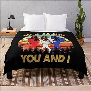 Vintage Rick James You And I Throw Blanket