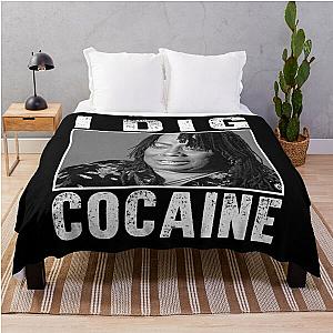 Retro Classic Rick James I Dig Cocaine Throw Blanket