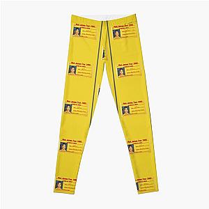 Princes Tour Credentials For Rick James 1980 Fire It Up Tour  Graphic Leggings