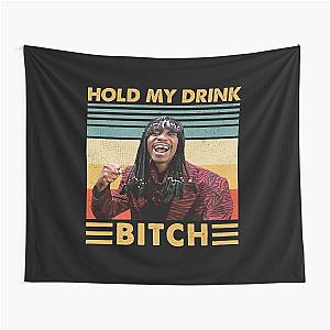 Retro Rick James Hold My drink Bitch vintage Tapestry