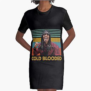 Rick James Cold Blooded Retro Style Graphic T-Shirt Dress