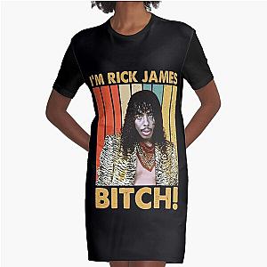 Vintage I'm Rick James Bitch Graphic T-Shirt Dress