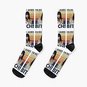 Retro I'm Rick James Bitch Socks