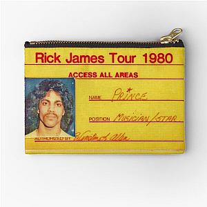 Prince's Tour Credentials For Rick James' 1980 Fire It Up Tour  Zipper Pouch