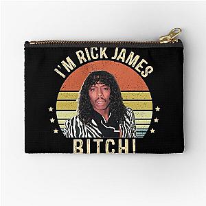 Vintage I'm Rick James Bitch Gift For Fans Zipper Pouch