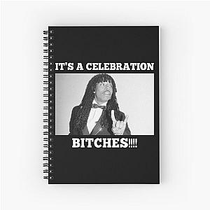 of Rick James Super Freak Street Songs Spiral Notebook