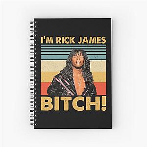 Retro Style I'm Rick James Bitch Spiral Notebook