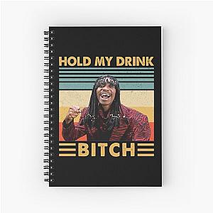 Retro Rick James Hold My drink Bitch vintage Spiral Notebook