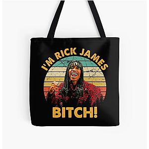 I'm Rick James Bitch Vintage Retro All Over Print Tote Bag