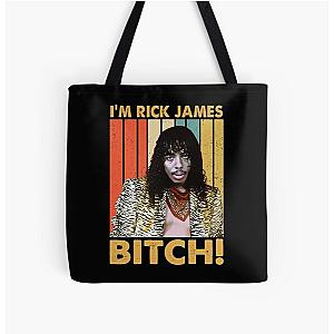 Vintage I'm Rick James Bitch All Over Print Tote Bag