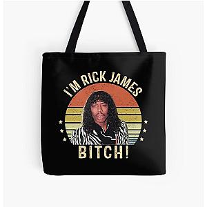 Vintage I'm Rick James Bitch Gift For Fans All Over Print Tote Bag