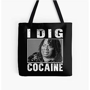 Retro Classic Rick James I Dig Cocaine All Over Print Tote Bag